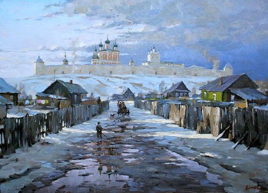 Начало весны. Переславль-Залесский. Художник Степан Нестерчук